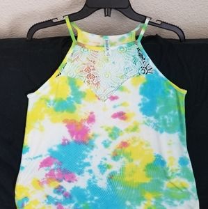 Tie dye tank top size small.